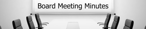 Board mtg minutes